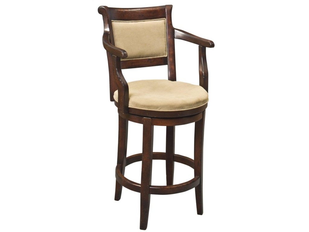 24" Estate Armless Swivel Stool