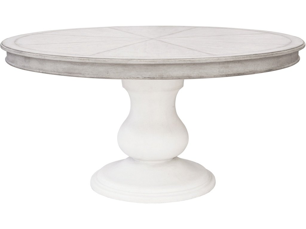 Higgins Street Round Dining Table With An Urn Shaped Pedestal Base