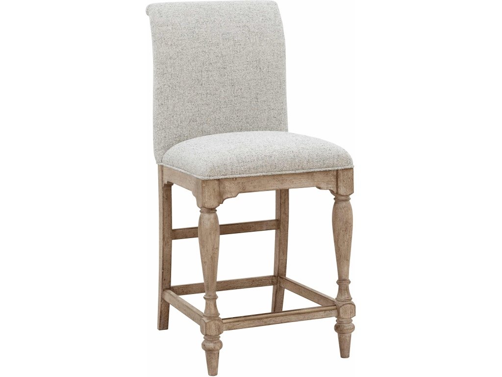 Higgins Street Upholstered Back Stool