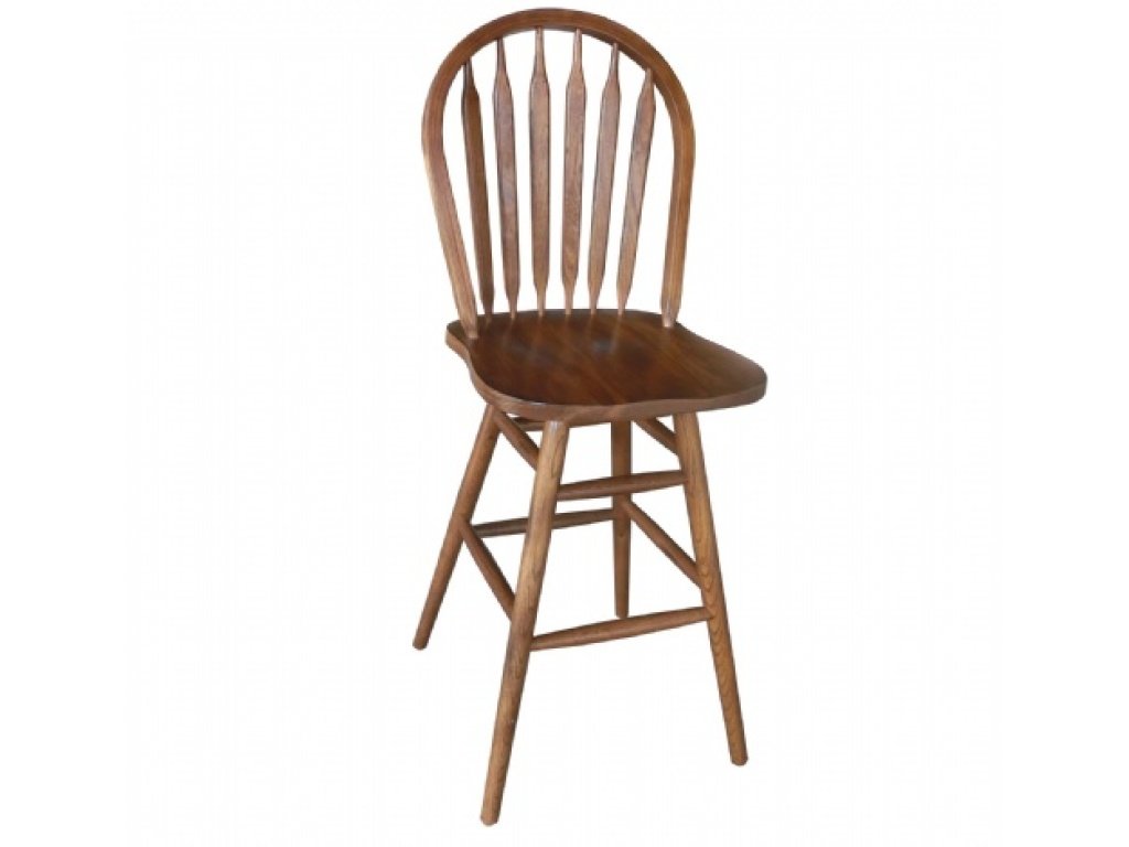 30" Arrowback Swivel Barstool