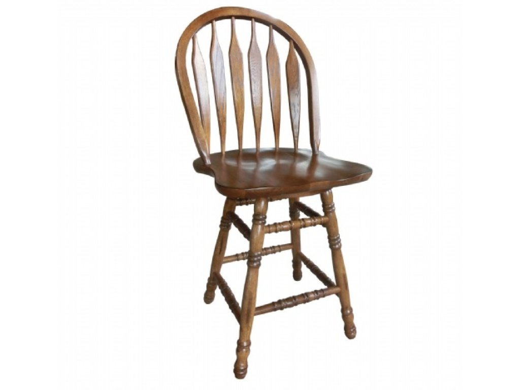 24" Colonial Windsor Swivel Barstool