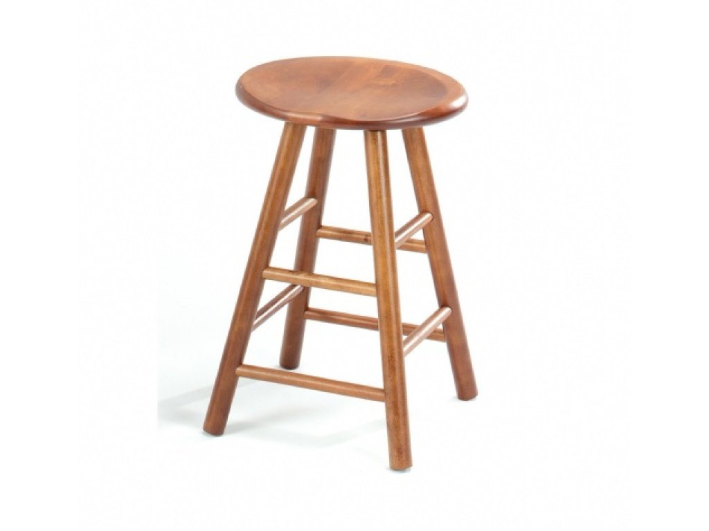 24" Swivel Saddle Barstool