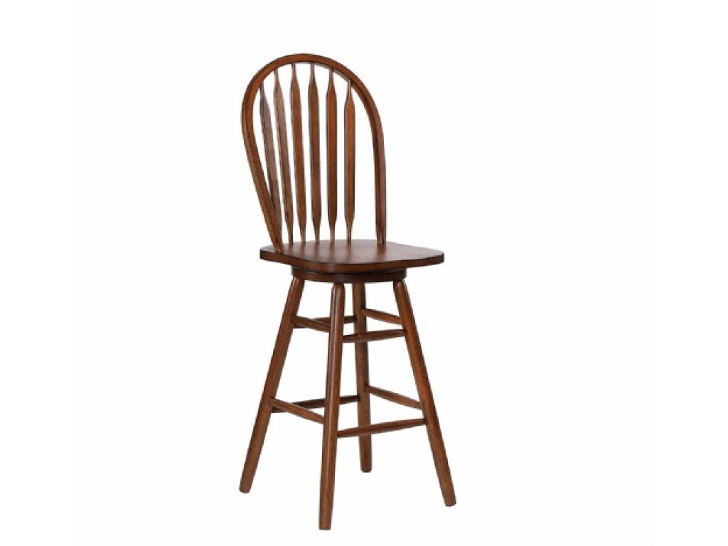 30" Arrowback Swivel Barstool