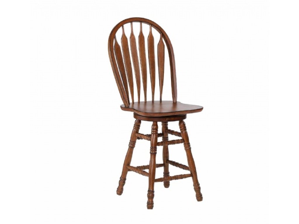 24" Colonial Windsor Swivel Barstool