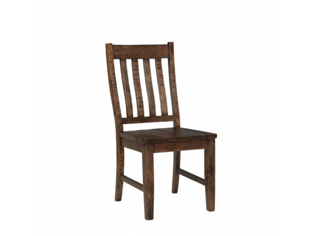 Rustic Lodge Slat Back Side Chair