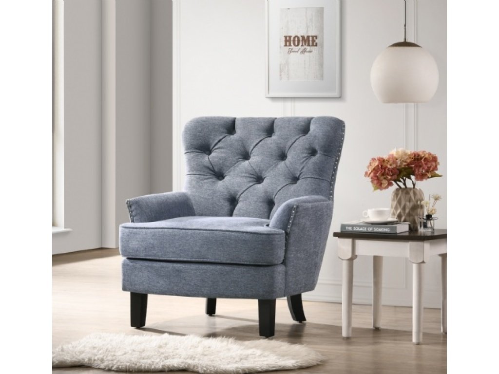 SmartBuy Button Tufted Accent Chair