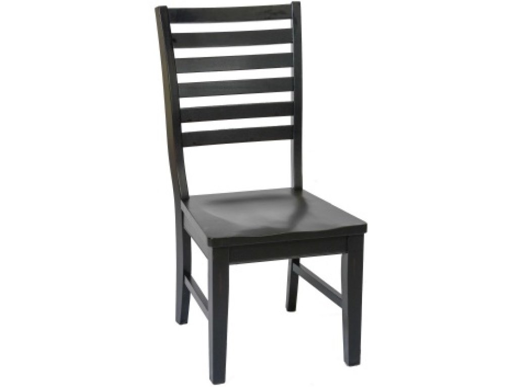 St. Michael Ladder Back Side Chair w/Wooden Seat (RTA)