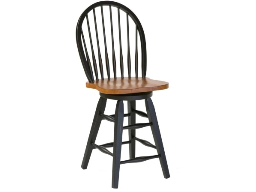 St. Michael Windsor 24" Swivel Barstool (Two-Tone)