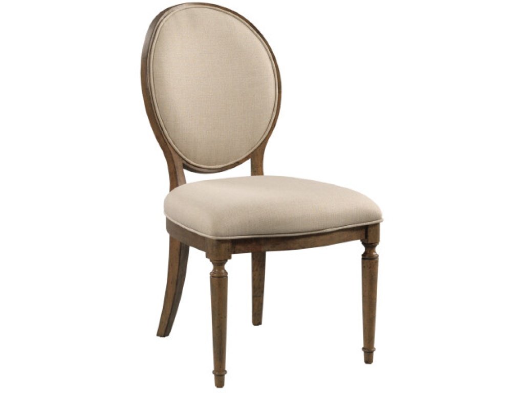 Cecil Oval Back Uph Side Chair