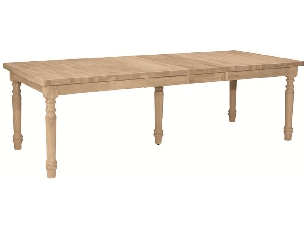 Farmhouse Solid Thick Table Top w/ Turned Legs (Set of 5)