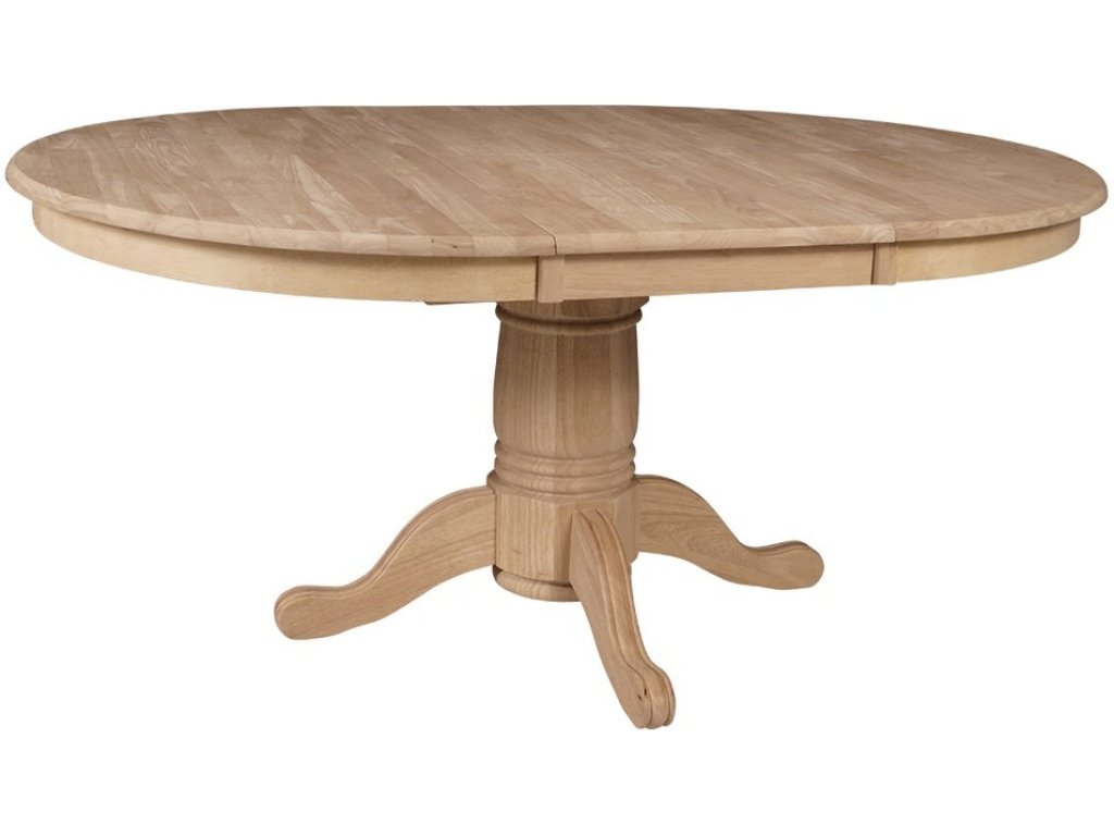 48" Butterfly Leaf Extension Table Top w/30" H Round Pedestal