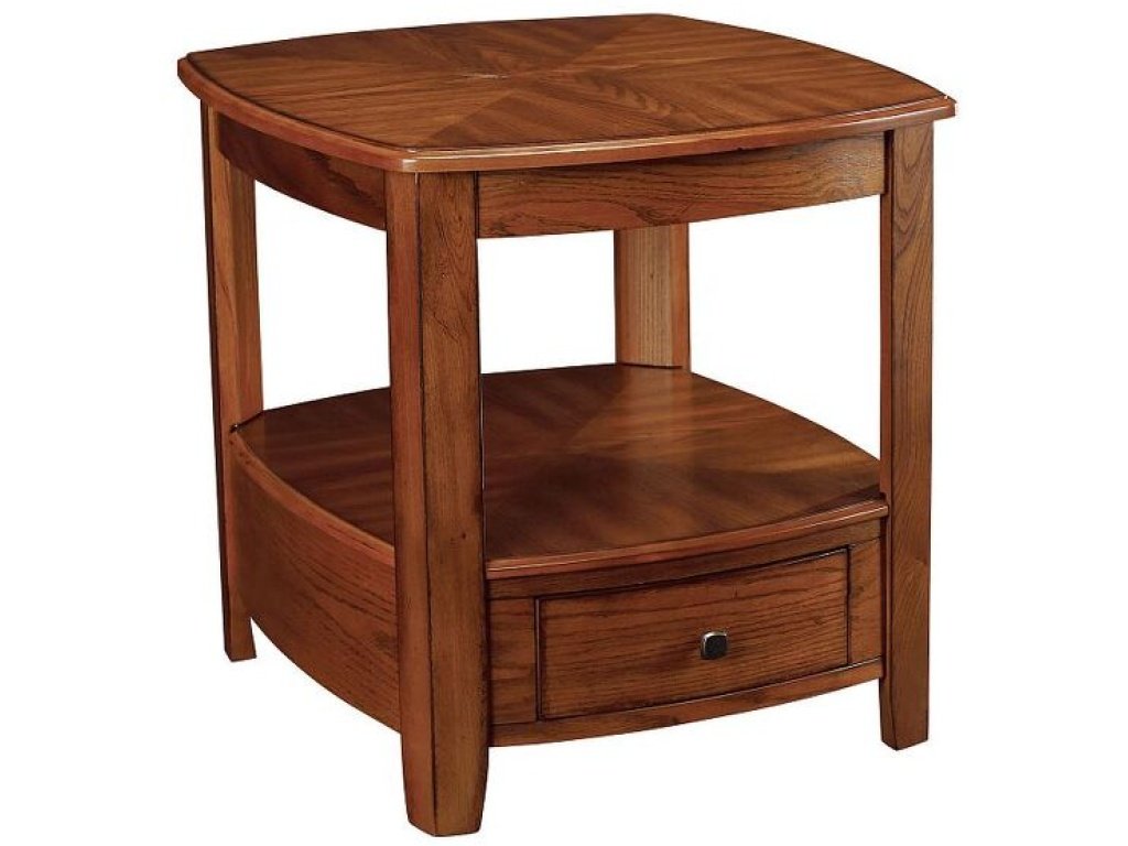 Rectangular Drawer End Table